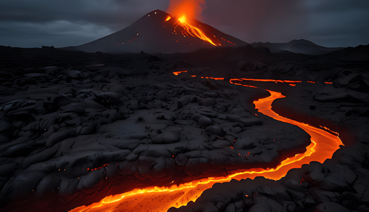 vulcão erupção